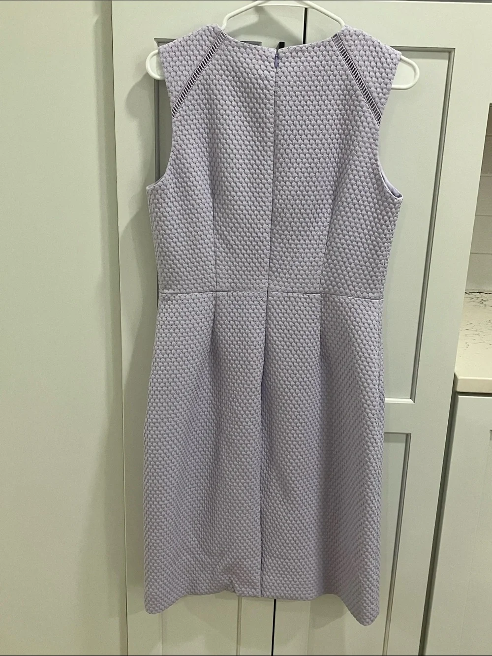 NWT J. Crew Portfolio Lilac Purple Polyester Sleeveless Midi Dress - Picture 2 of 11